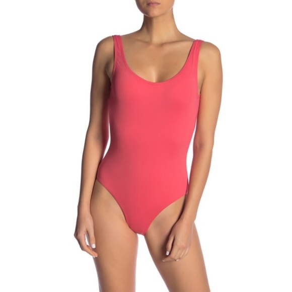 ONIA Kelly Scoop Neck Cayenne One-Piece Sz M - Picture 2 of 8